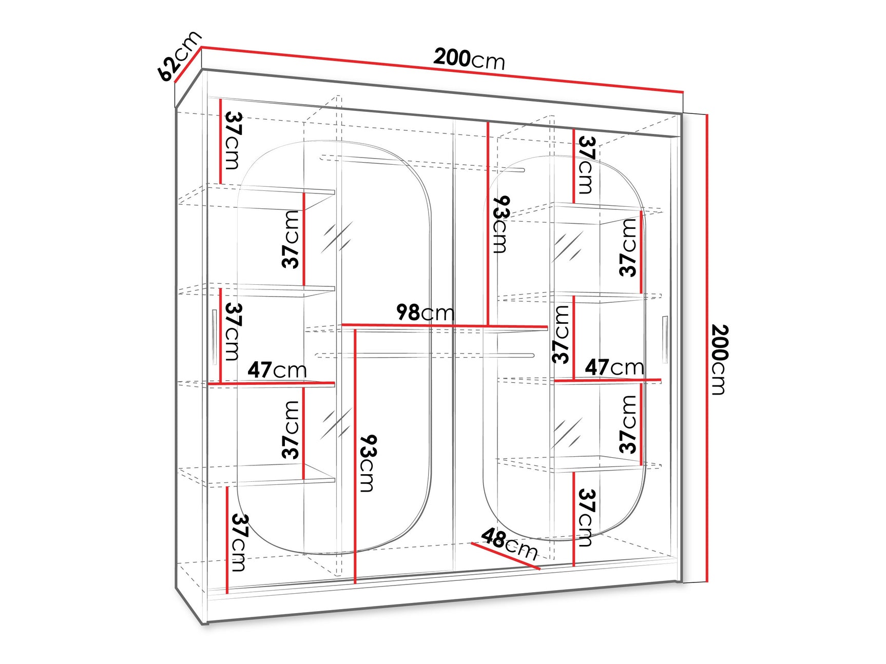 Garderobeskab Hartford 521