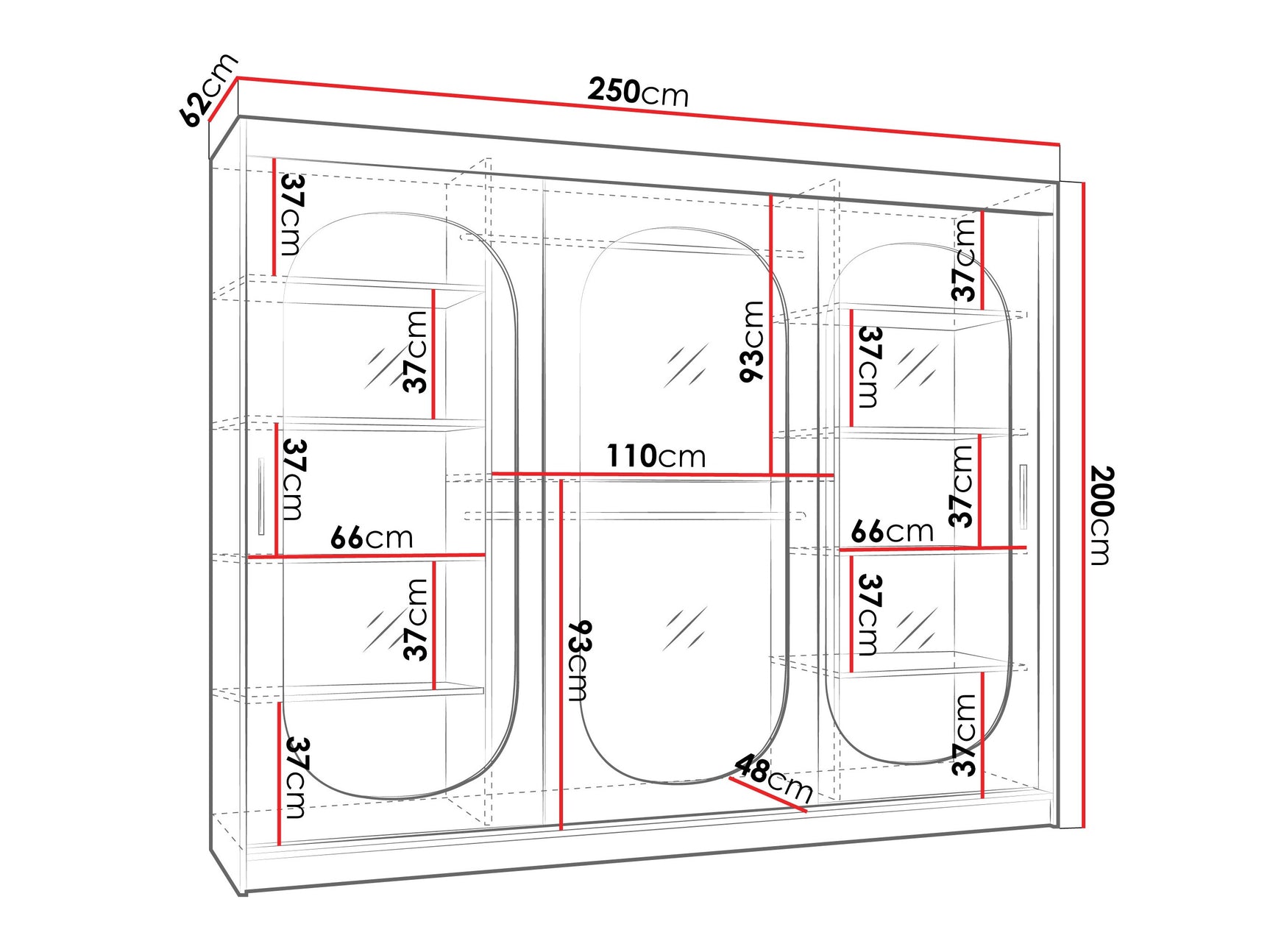 Garderobeskab Hartford 522