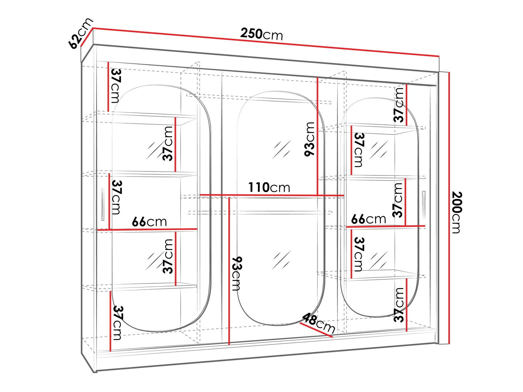Garderobeskab Hartford 522