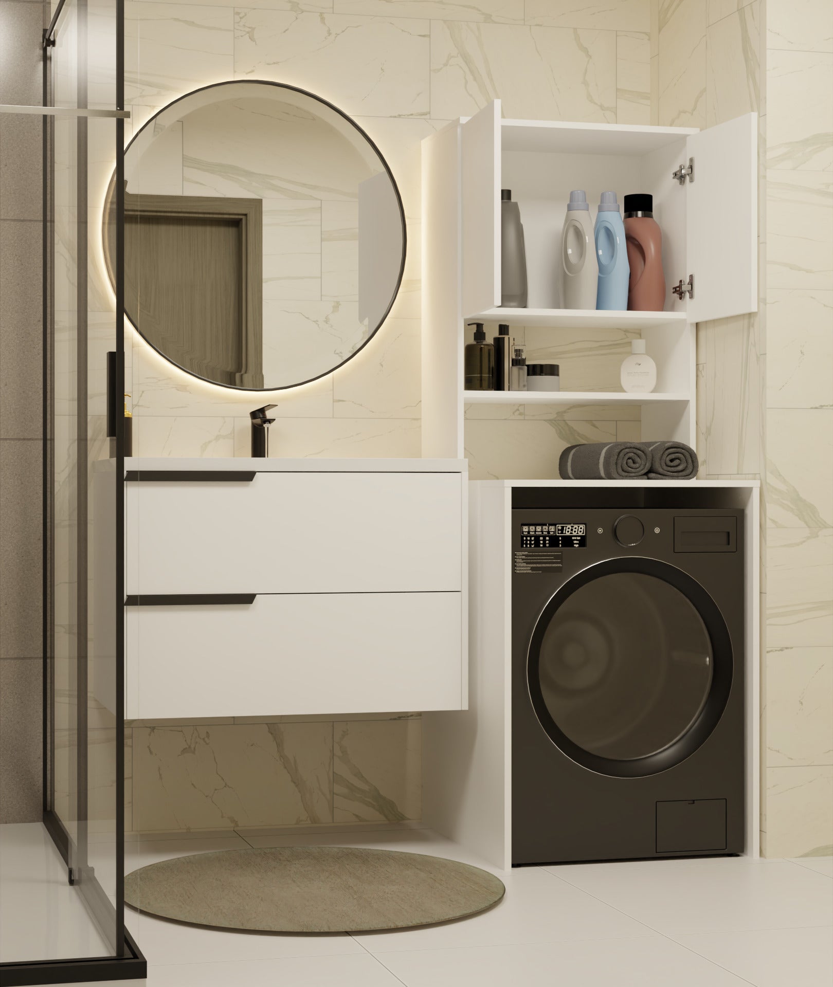 Reol til badeværelse Balelbo 107