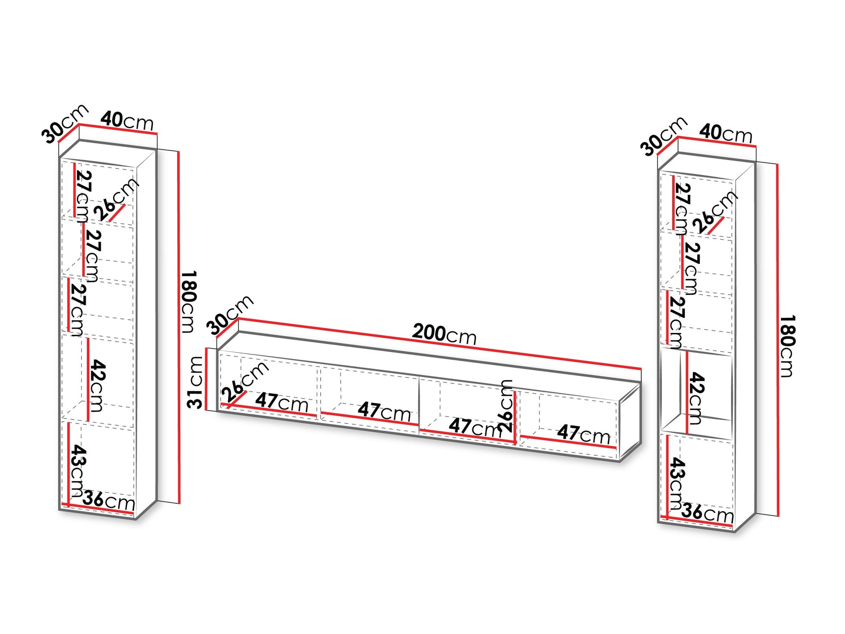 Stuemøbler-sæt Calveru 105