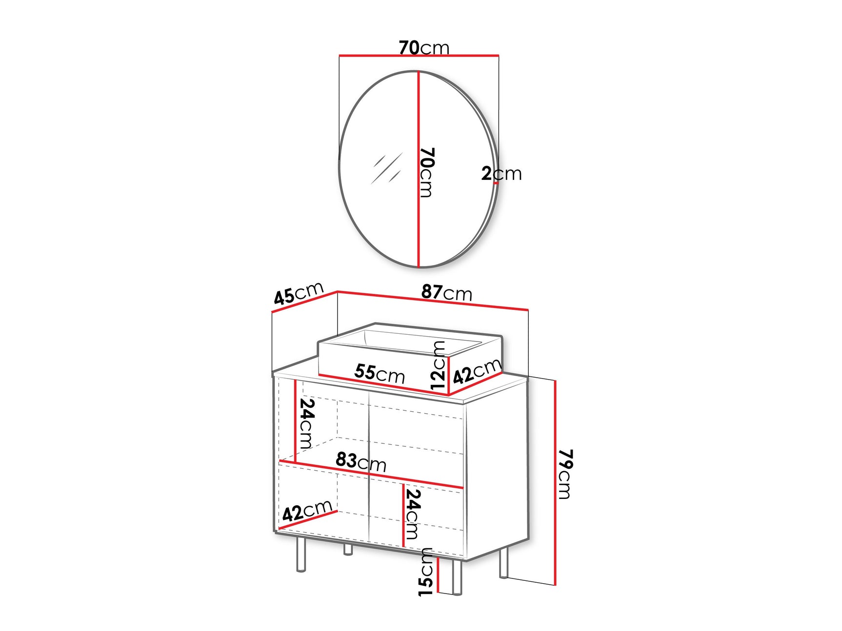 Badeværelses-sæt Virdomi 109