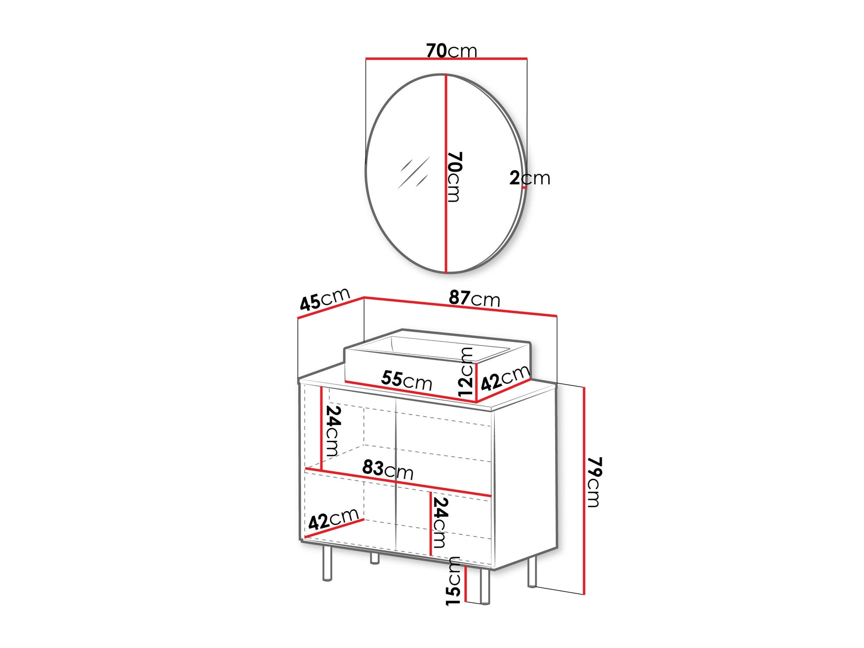 Badeværelses-sæt Virdomi 109