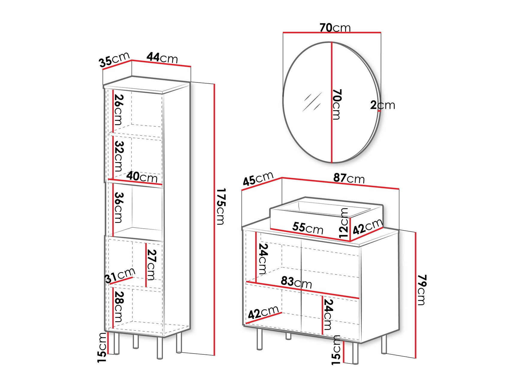 Badeværelses-sæt Virdomi 111