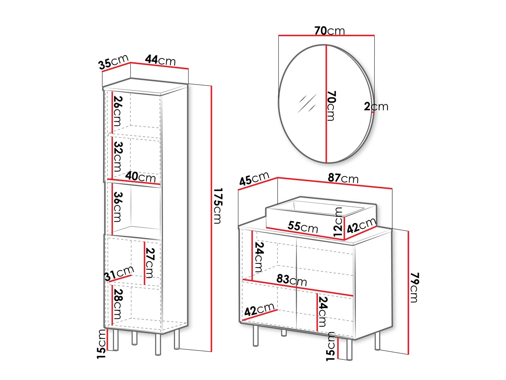 Badeværelses-sæt Virdomi 111