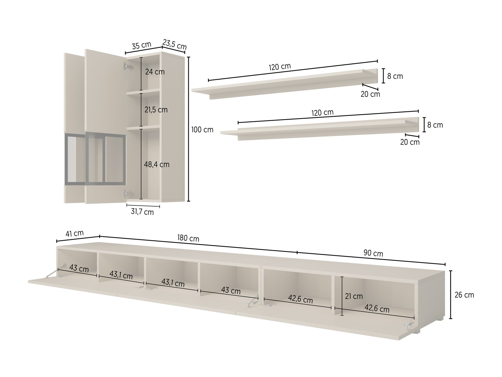 Stuemøbler-sæt Serodeu 100