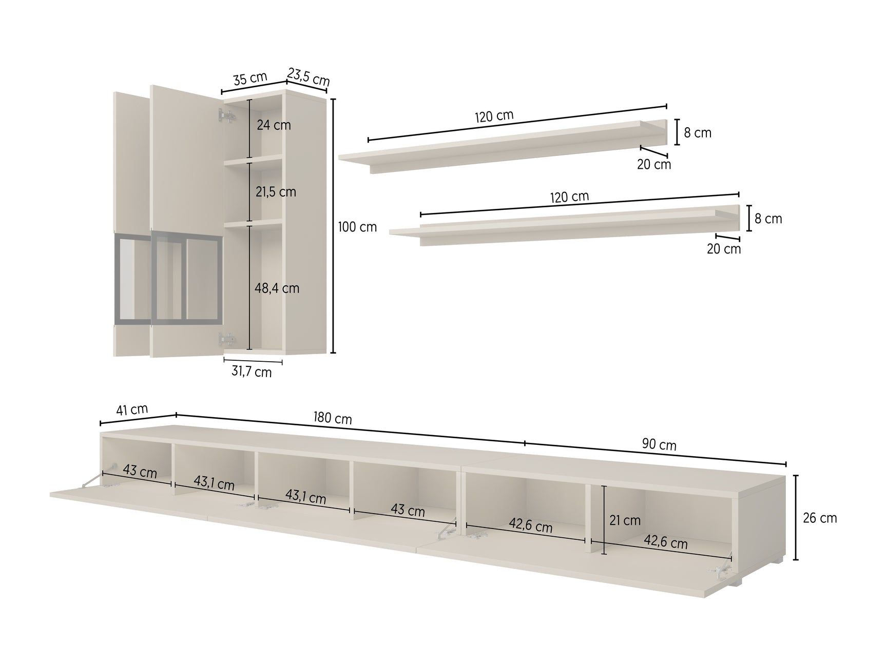 Stuemøbler-sæt Serodeu 100