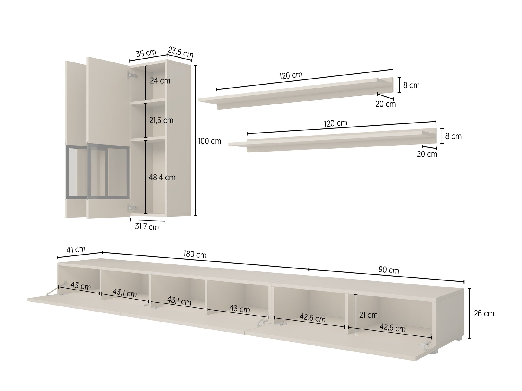 Stuemøbler-sæt Serodeu 100