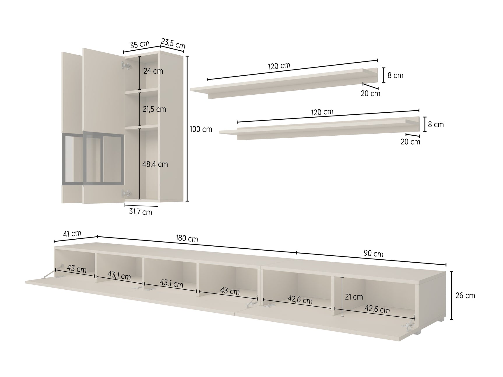 Stuemøbler-sæt Serodeu 100