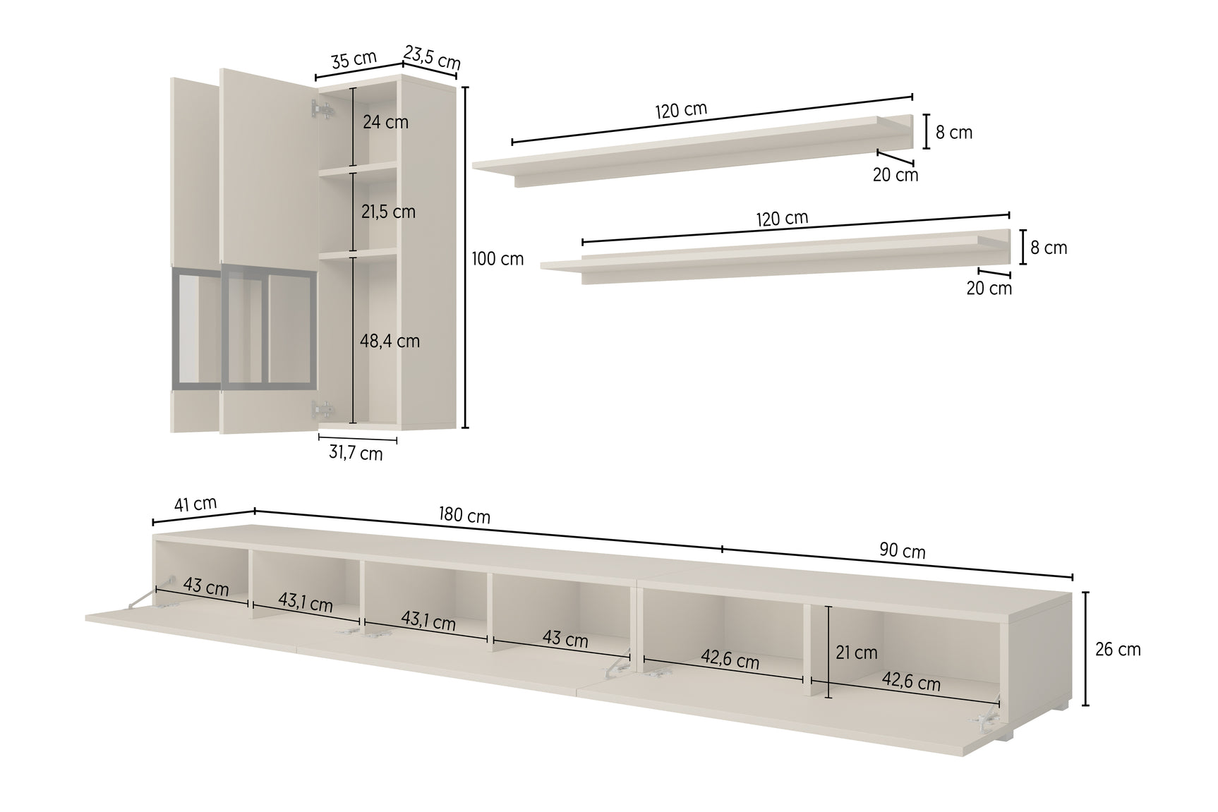 Stuemøbler-sæt Serodeu 100