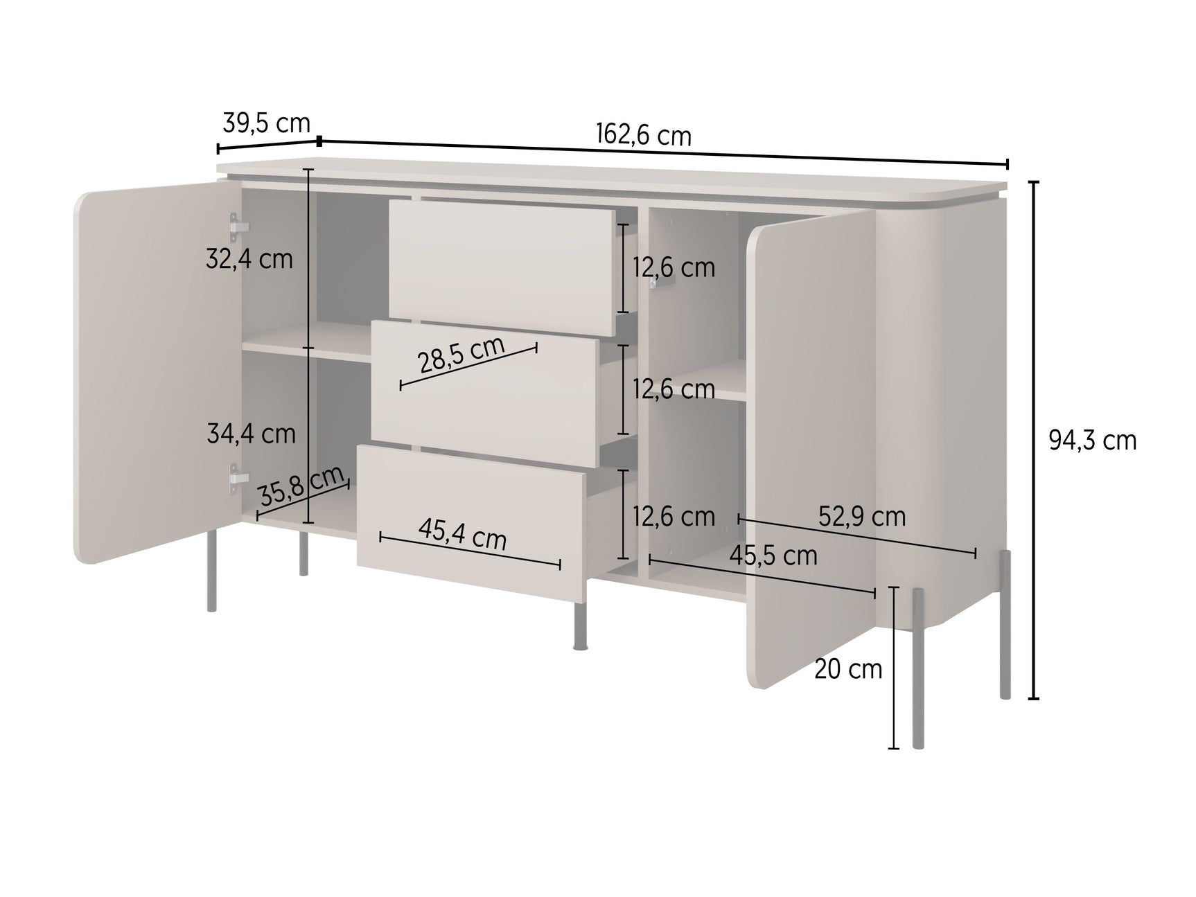 Stuemøbler-sæt Mirbeno 103