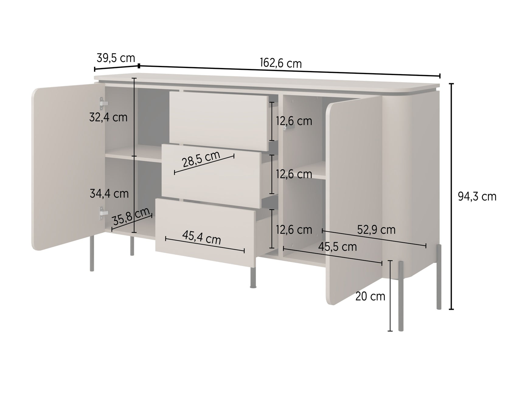 Stuemøbler-sæt Mirbeno 104