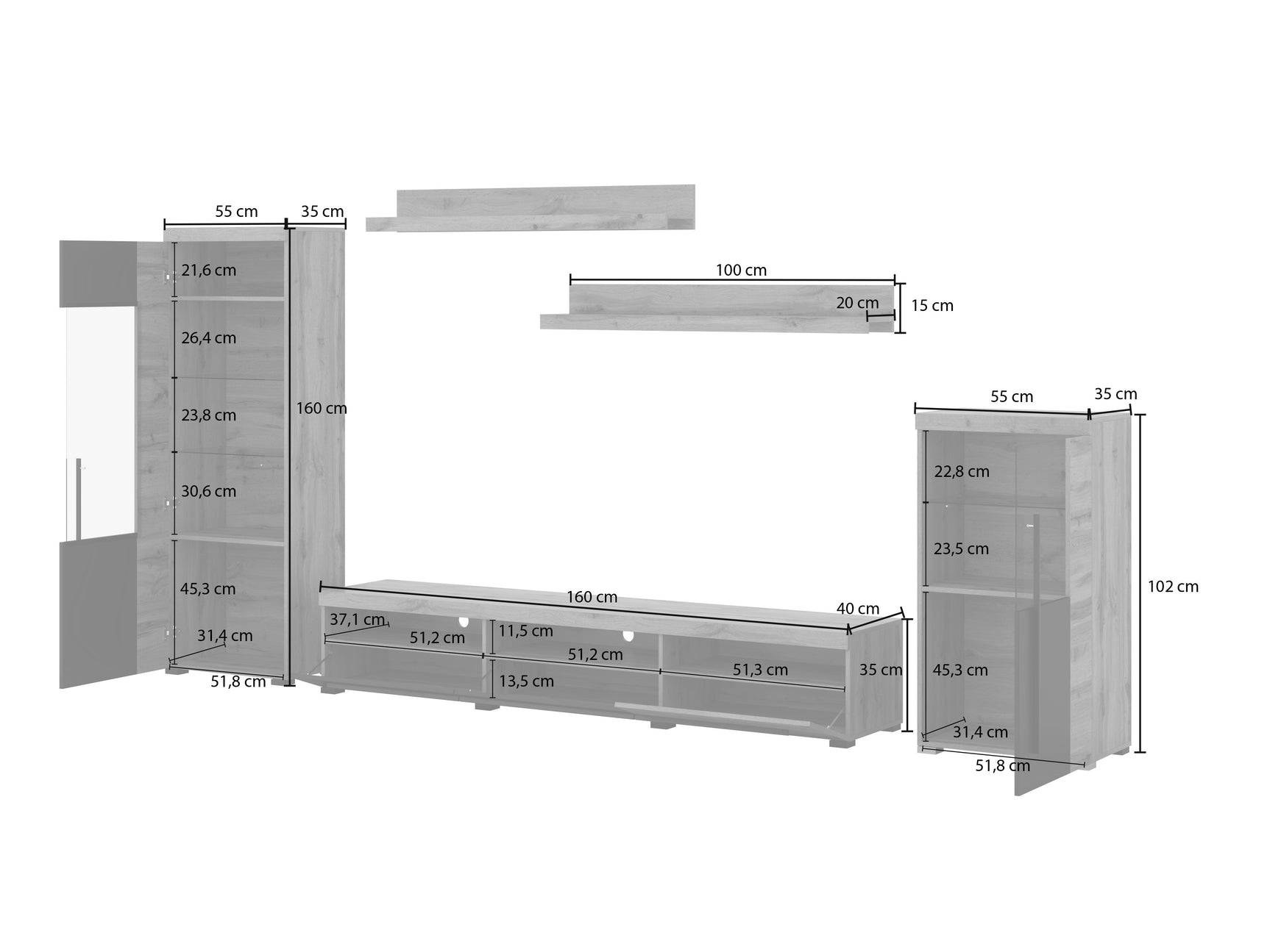 Stuemøbler-sæt Sorciro 103