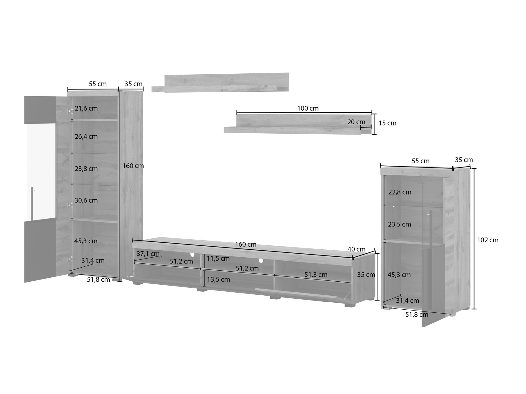 Stuemøbler-sæt Sorciro 103