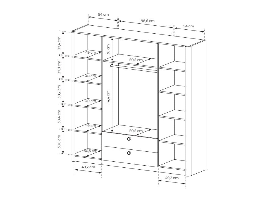 Garderobeskab Odesonu 100