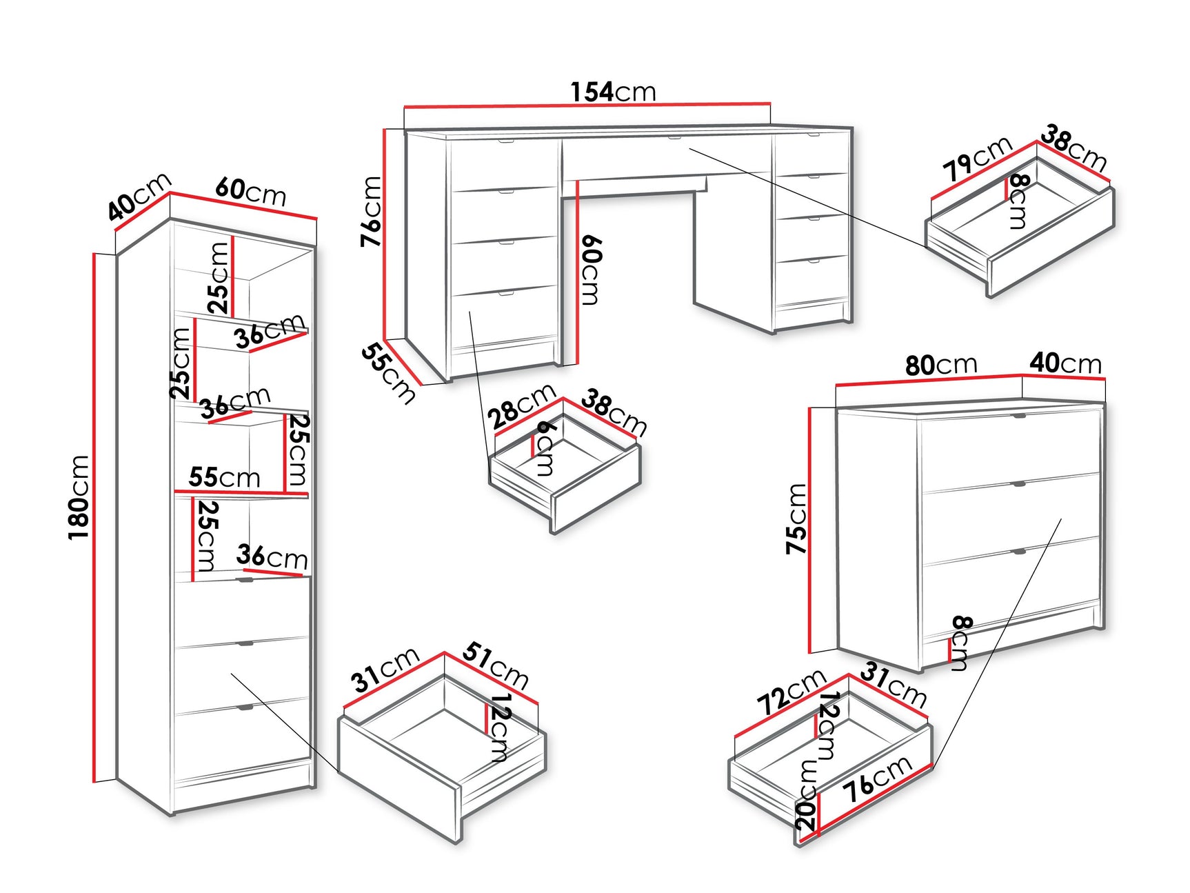 Kontorsæt Comfivo Larmire 121