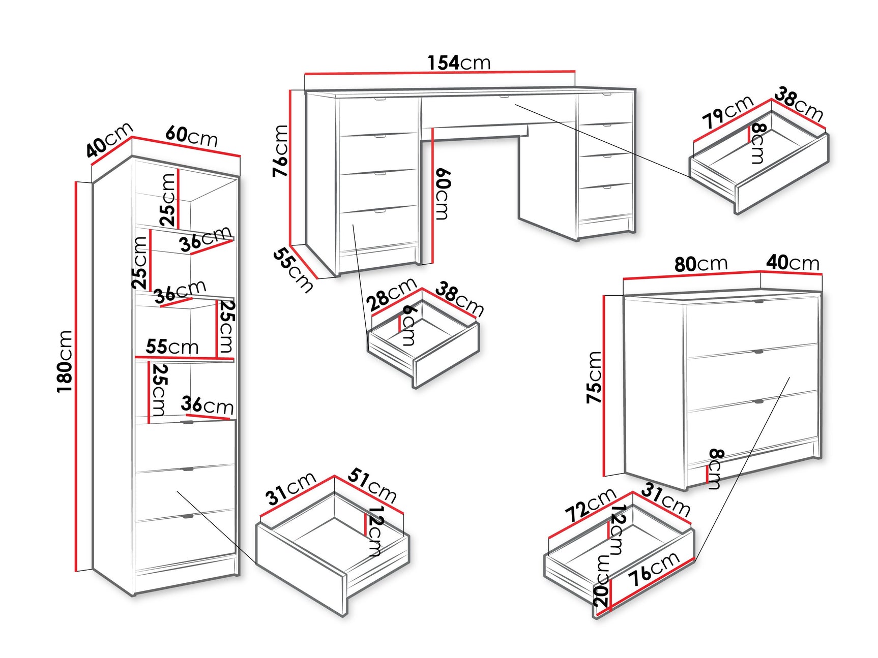 Kontorsæt Comfivo Larmire 121