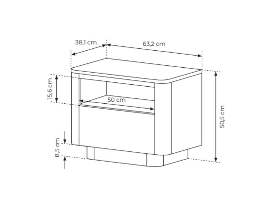 Sengebord Sevdori 105 4083157