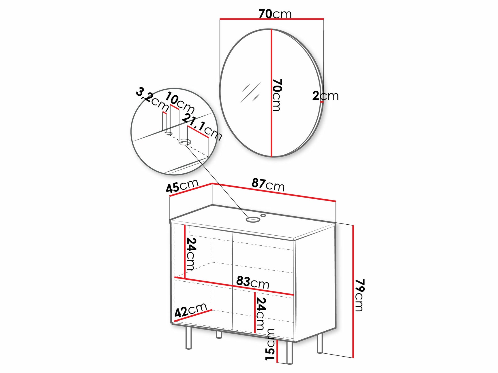 Badeværelses-sæt Virdomi 109 4085347