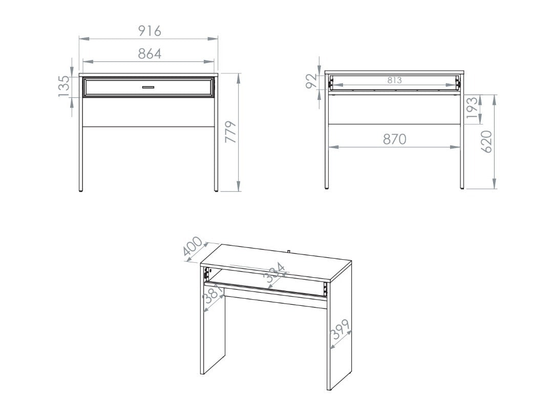 Sminkebord Avibale 105