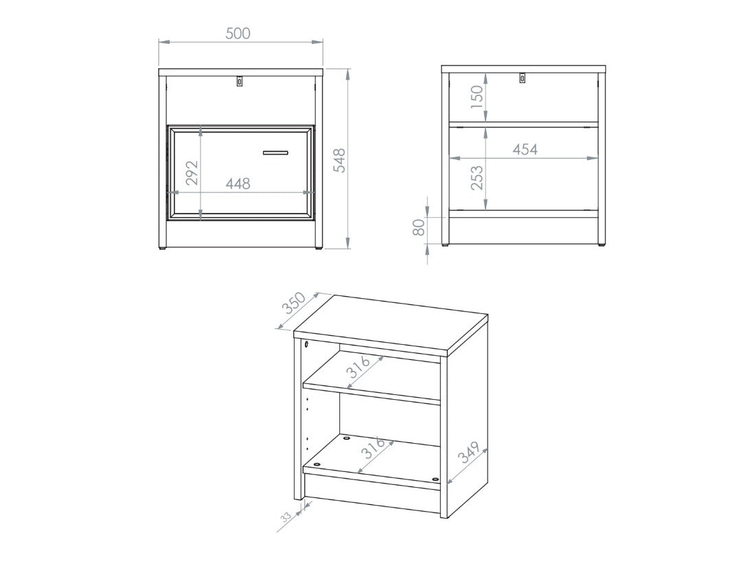 Sengebord Avibale 106