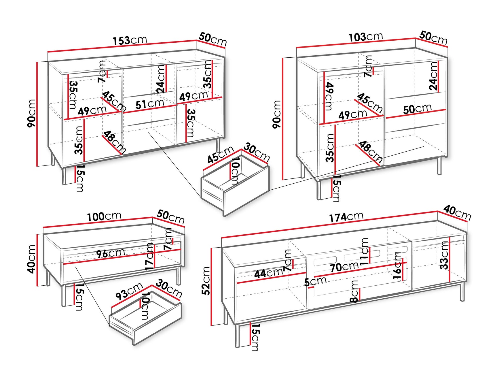 Stuemøbler-sæt Comfivo Delruva 109