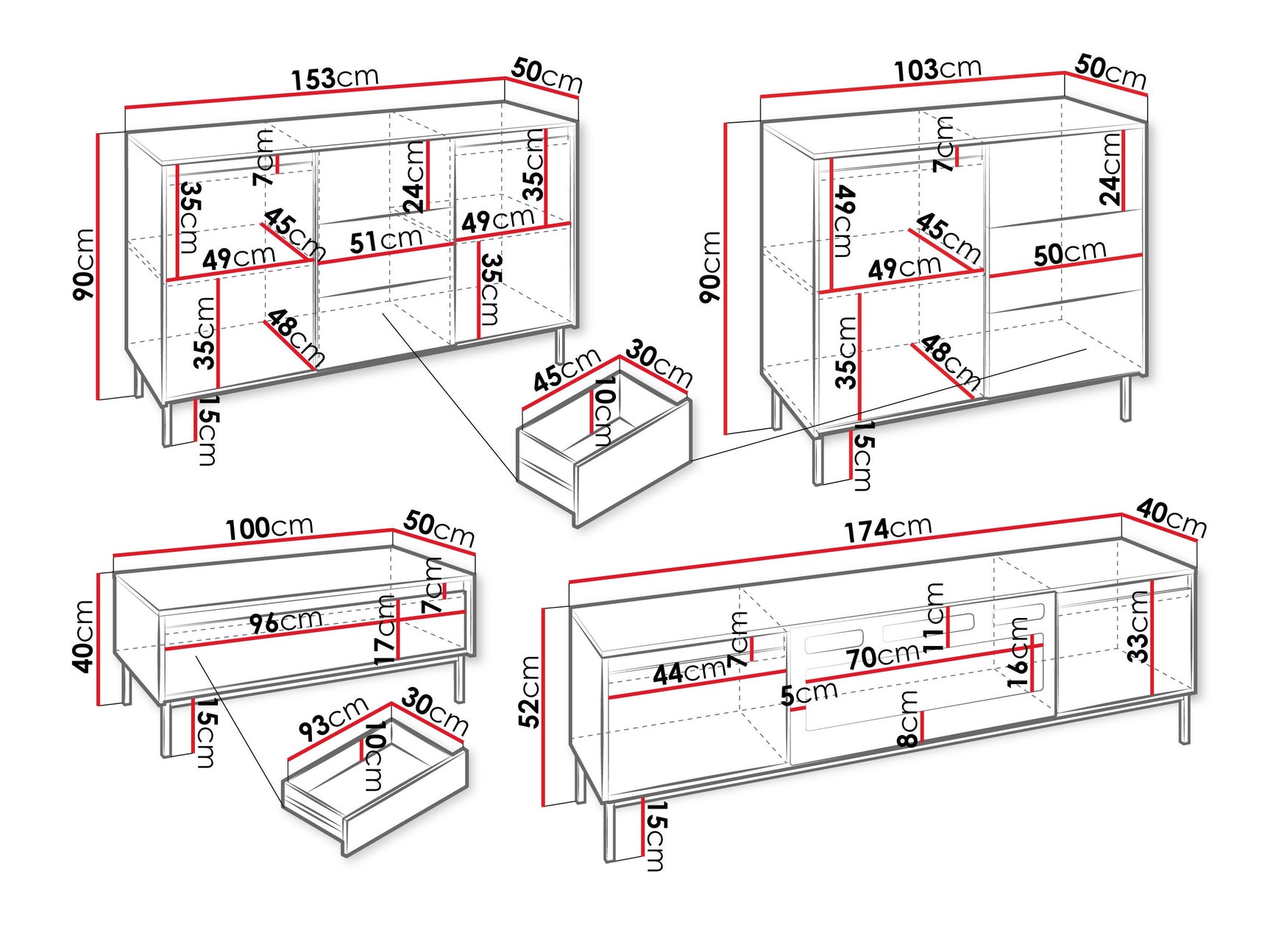 Stuemøbler-sæt Comfivo Delruva 109