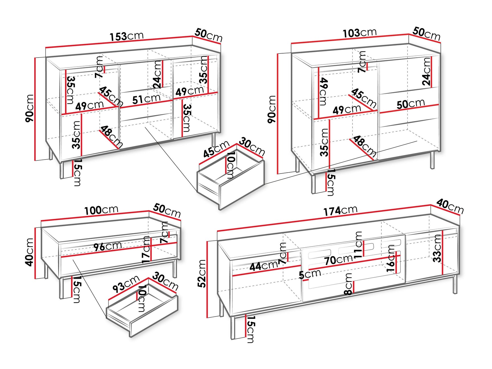 Stuemøbler-sæt Comfivo Delruva 109