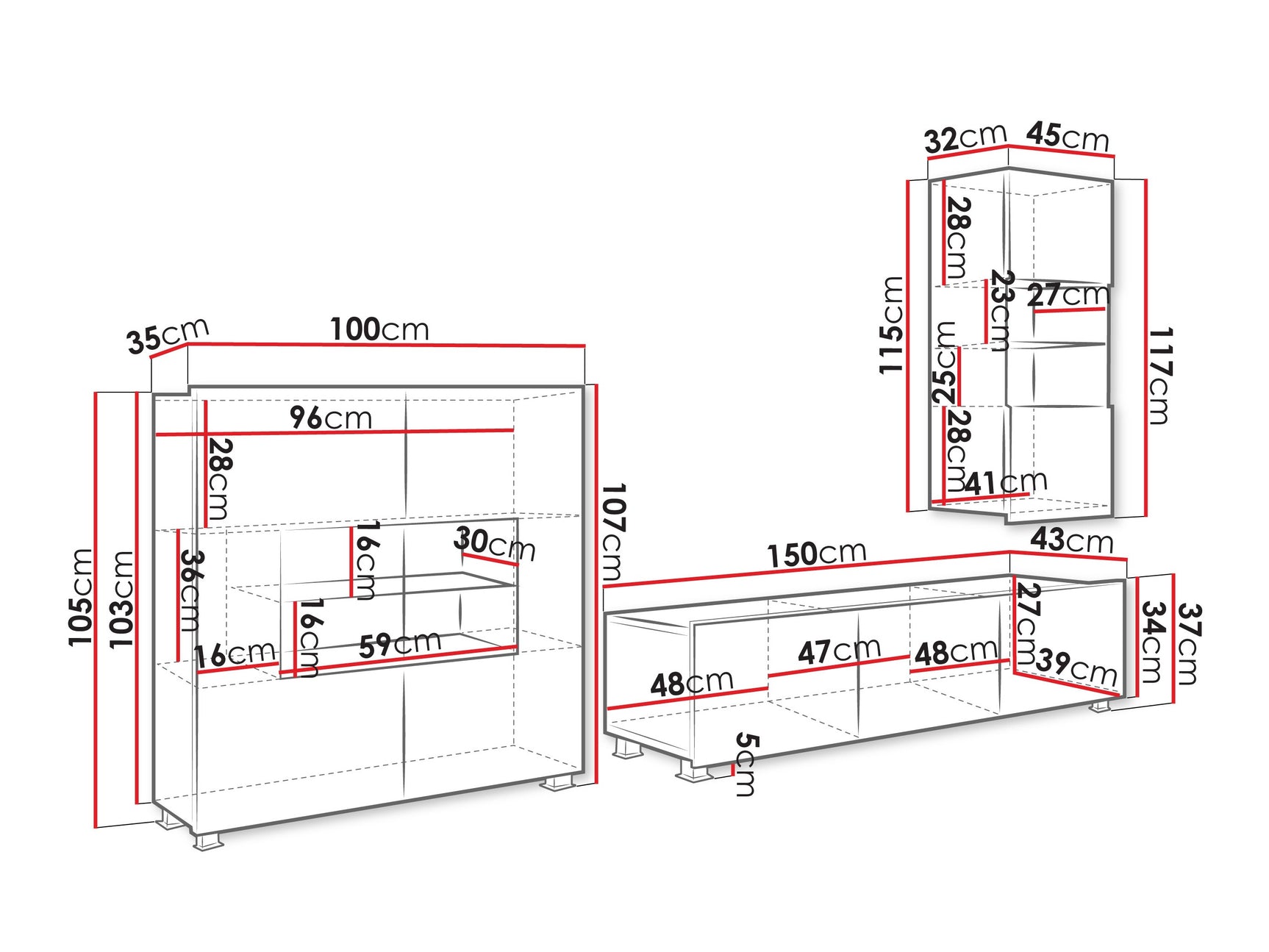 Stuemøbler-sæt Tivdalu 111