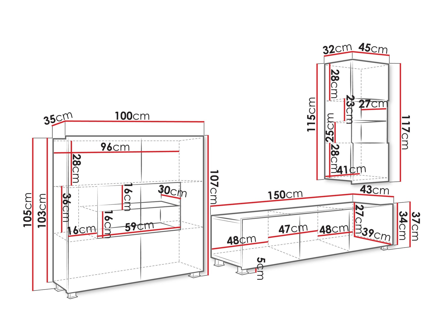 Stuemøbler-sæt Tivdalu 111