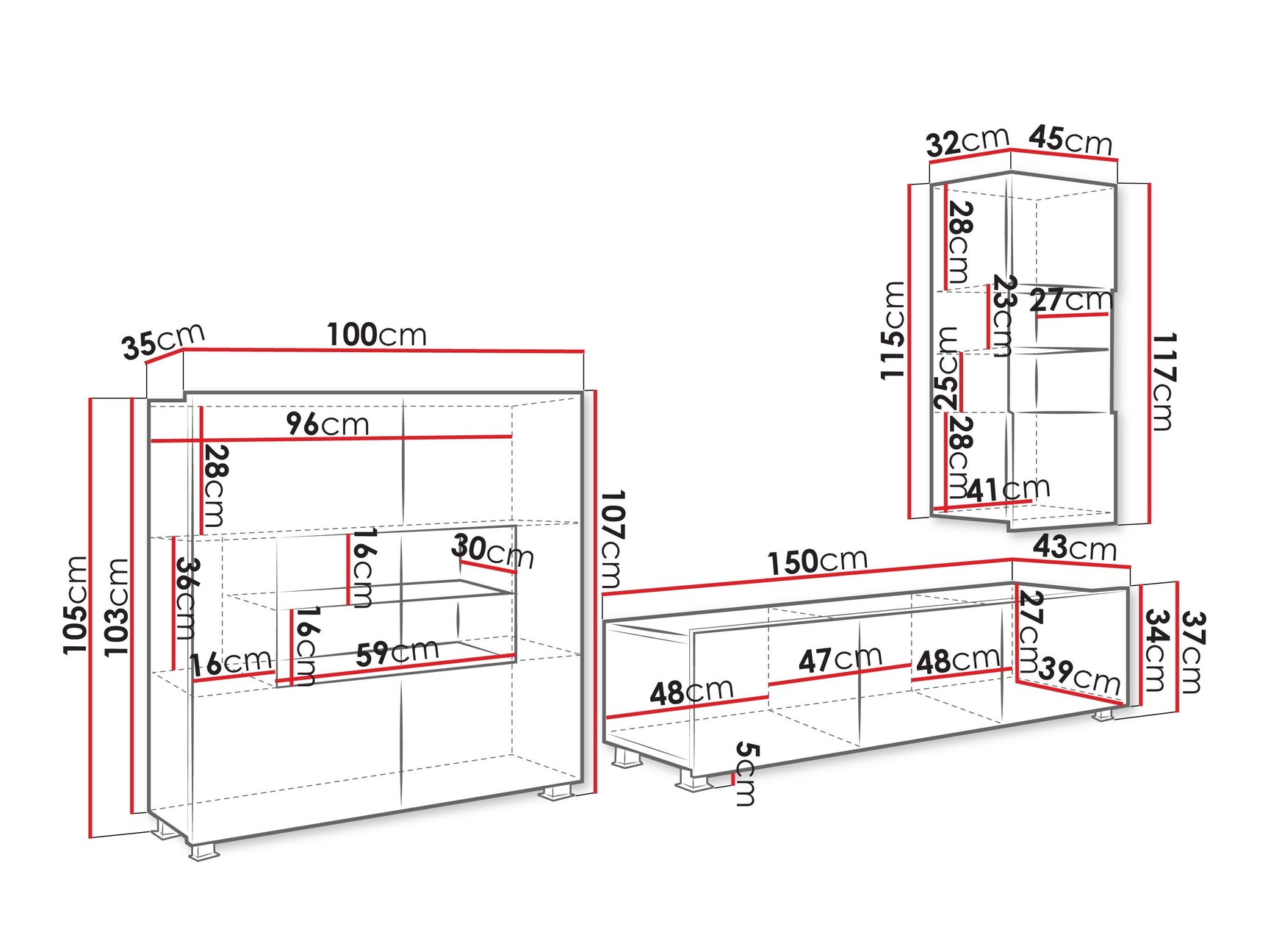 Stuemøbler-sæt Tivdalu 111