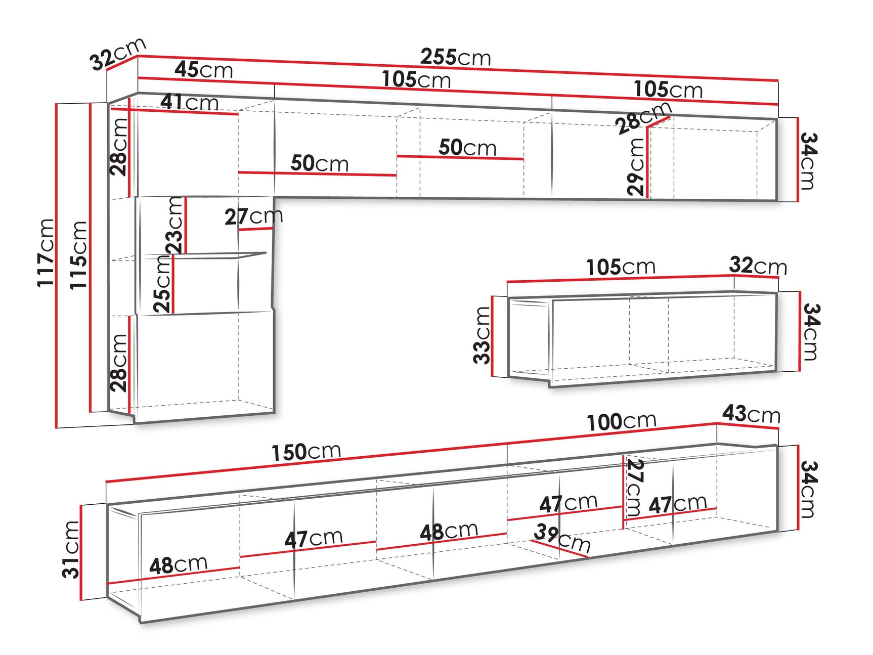 Stuemøbler-sæt Tivdalu 108