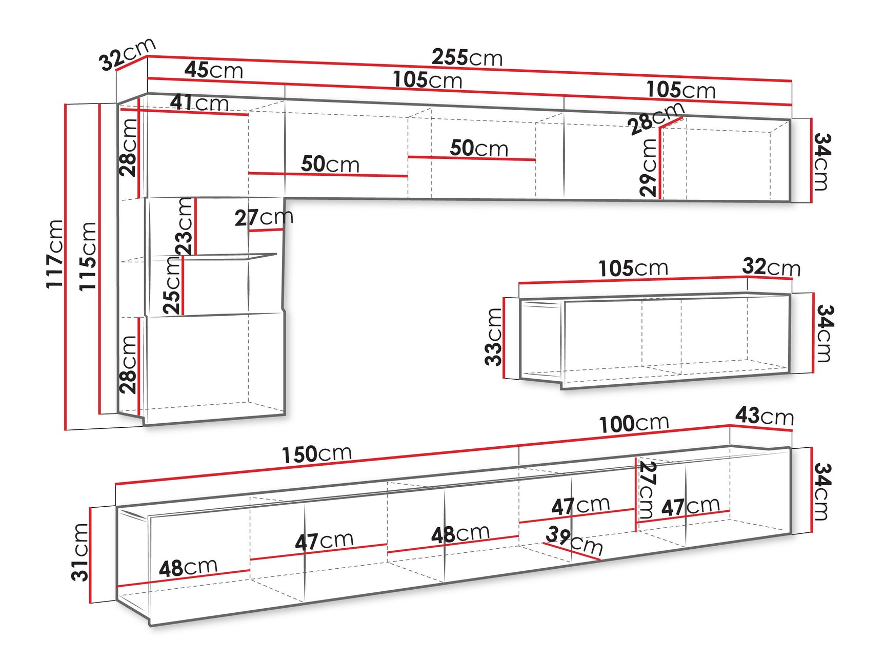 Stuemøbler-sæt Tivdalu 108