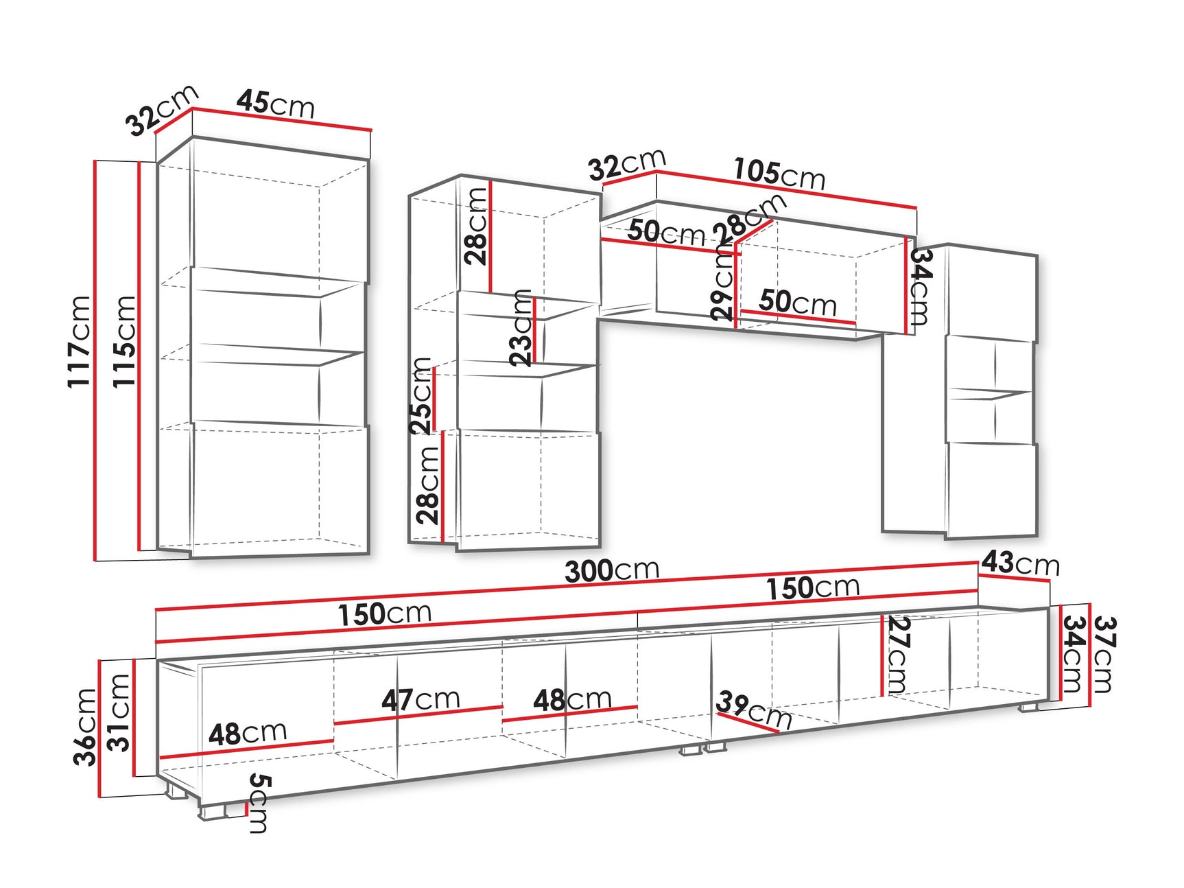 Stuemøbler-sæt Tivdalu 109