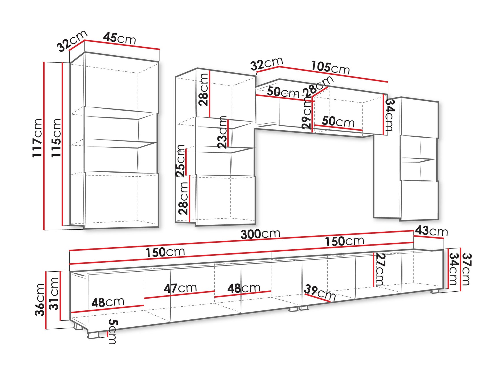 Stuemøbler-sæt Tivdalu 109