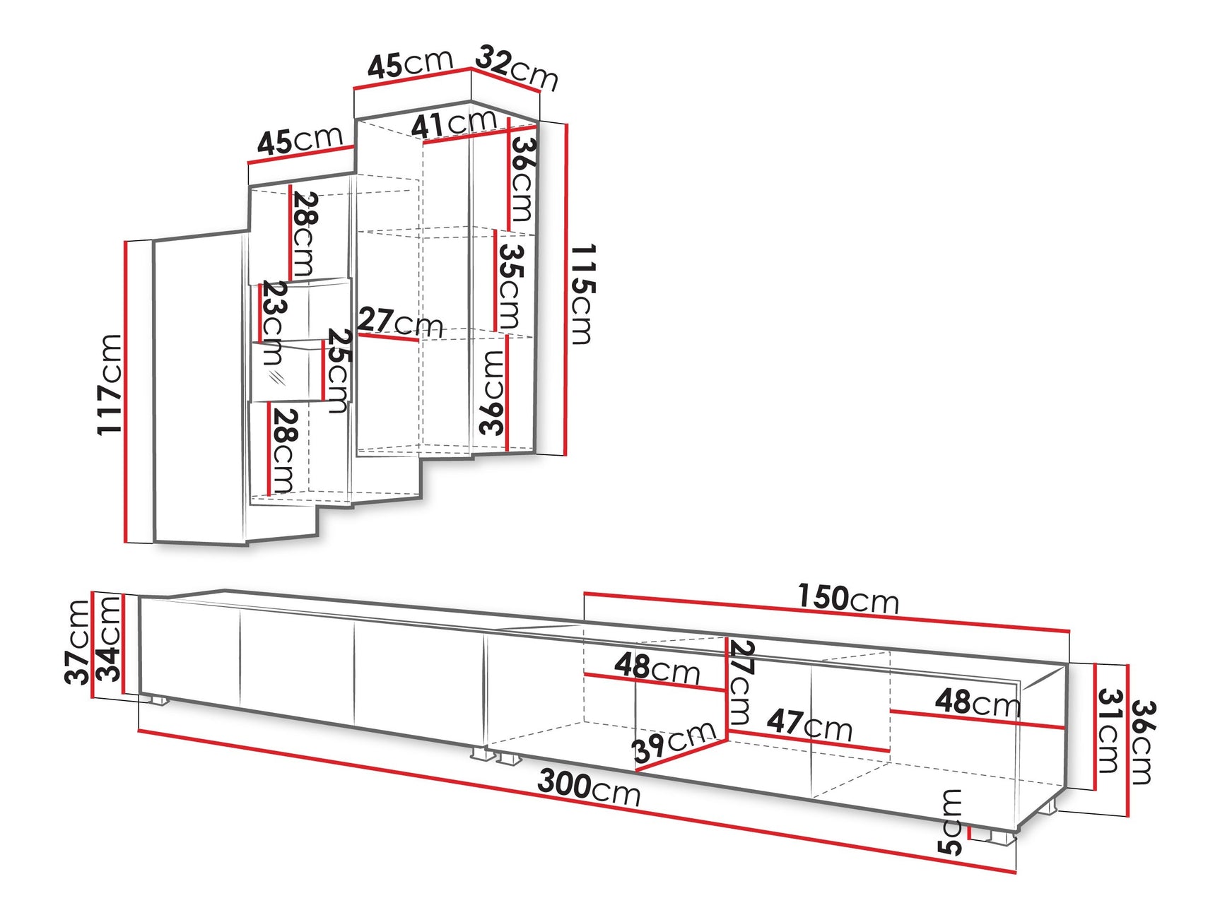 Stuemøbler-sæt Tivdalu 133
