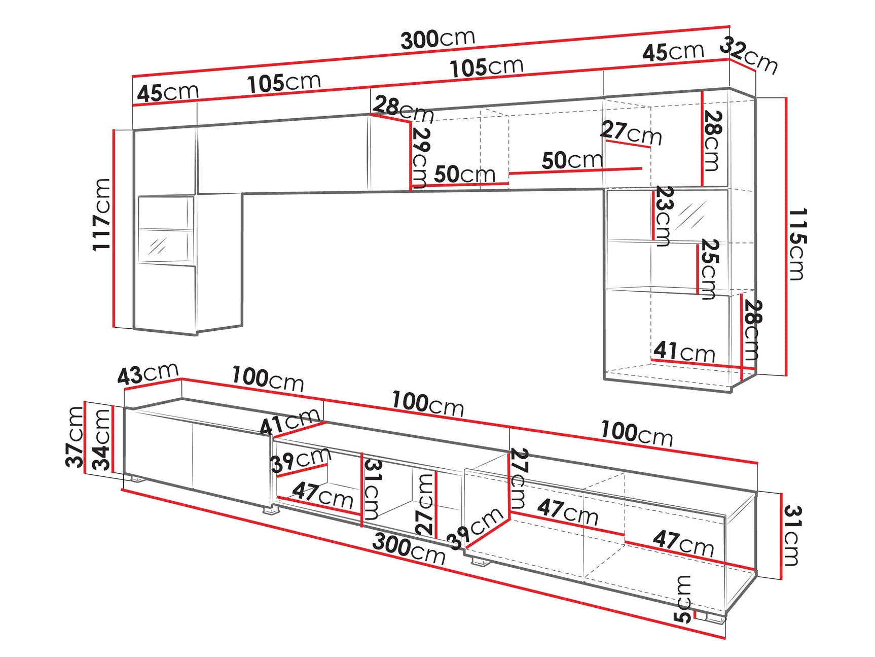 Stuemøbler-sæt Tivdalu 144