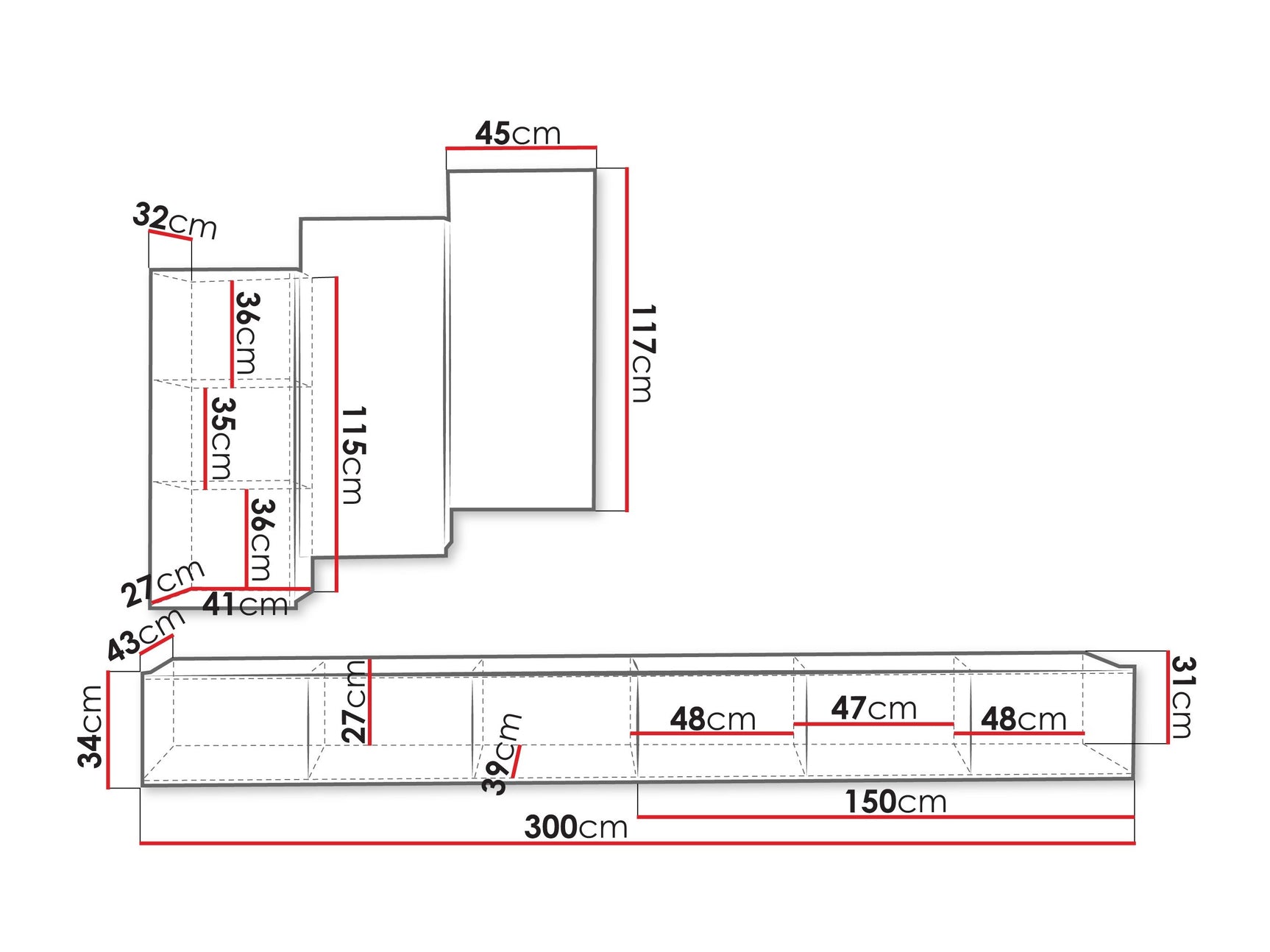 Stuemøbler-sæt Tivdalu 131