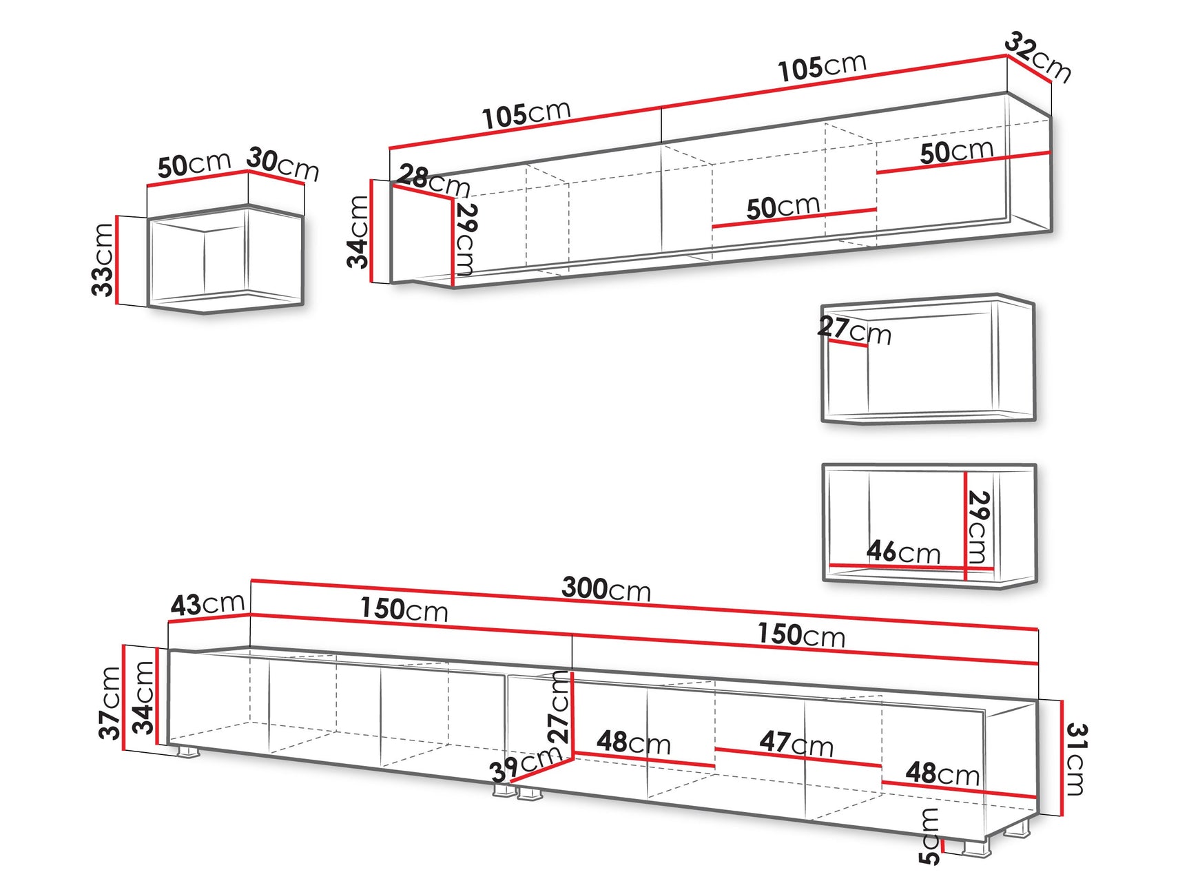Stuemøbler-sæt Tivdalu 151