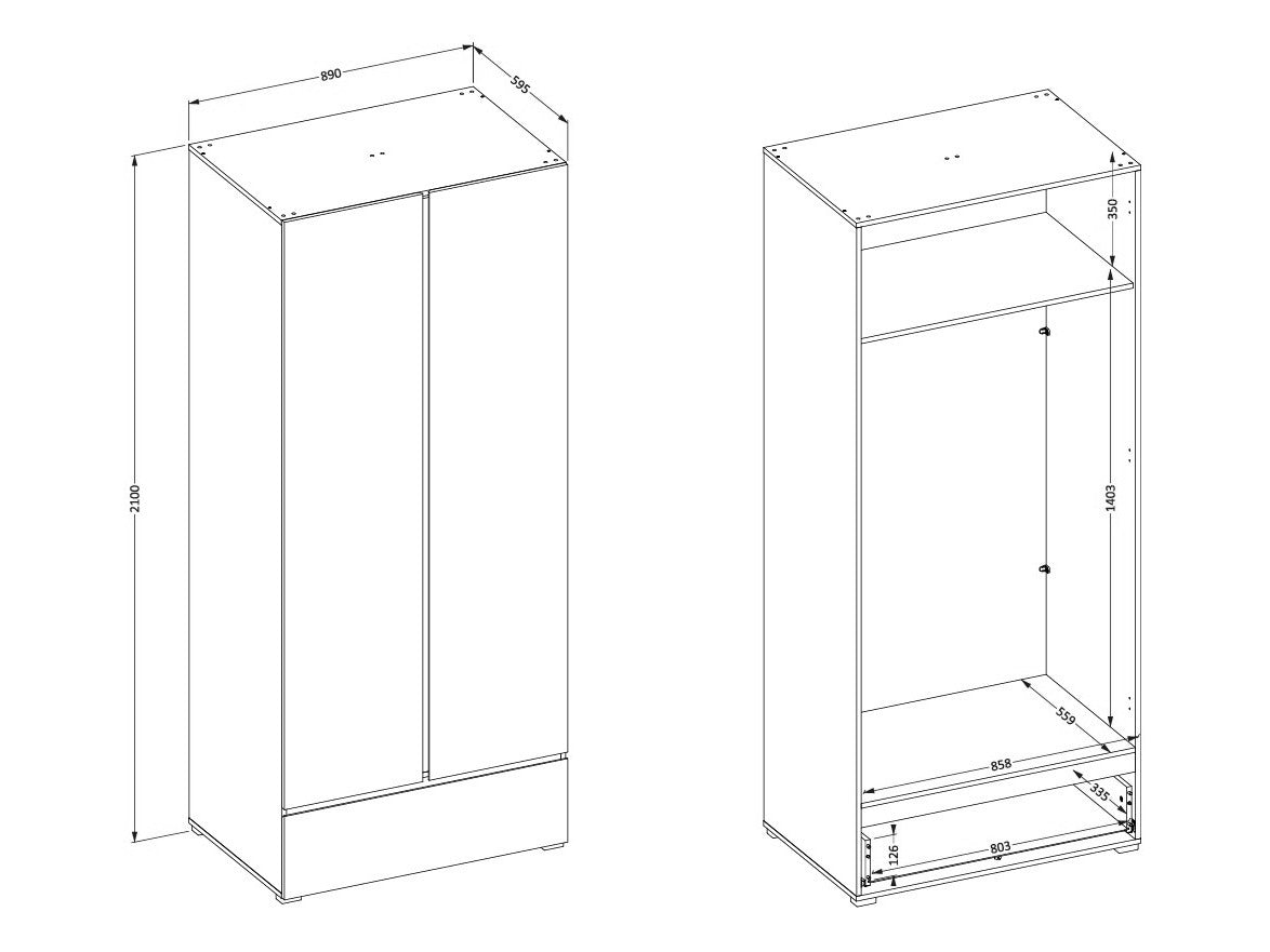 Garderobeskab Alfere 118