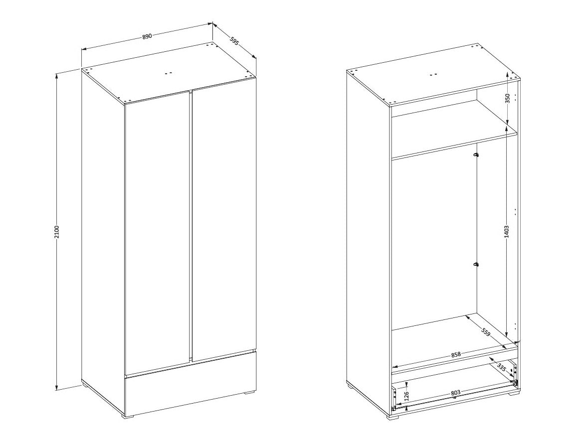 Garderobeskab Alfere 118