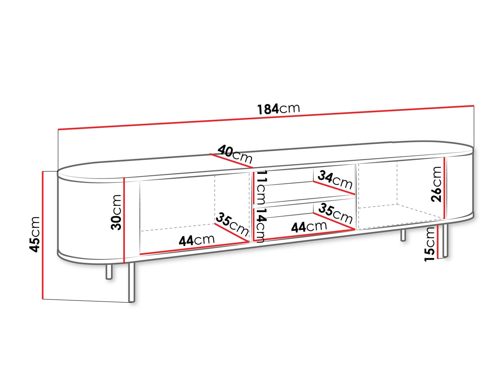 TV-bord Comfivo Livtena 103