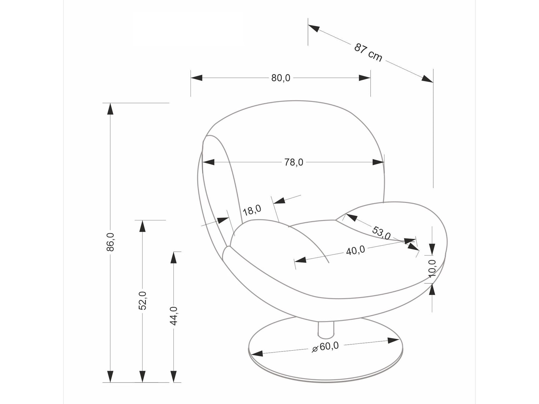 Lænestol Houston 1982