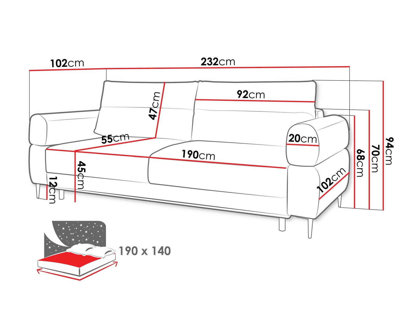 Sovesofa ComfiDream 199