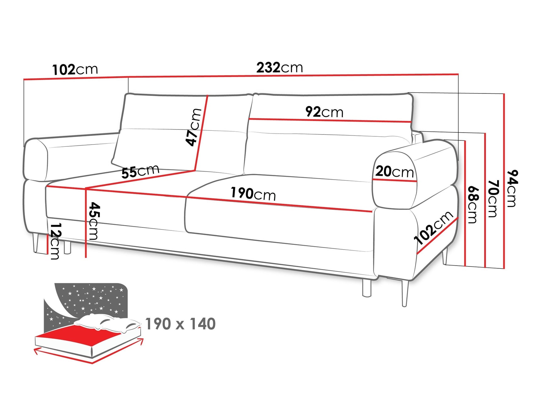 Sovesofa ComfiDream 199