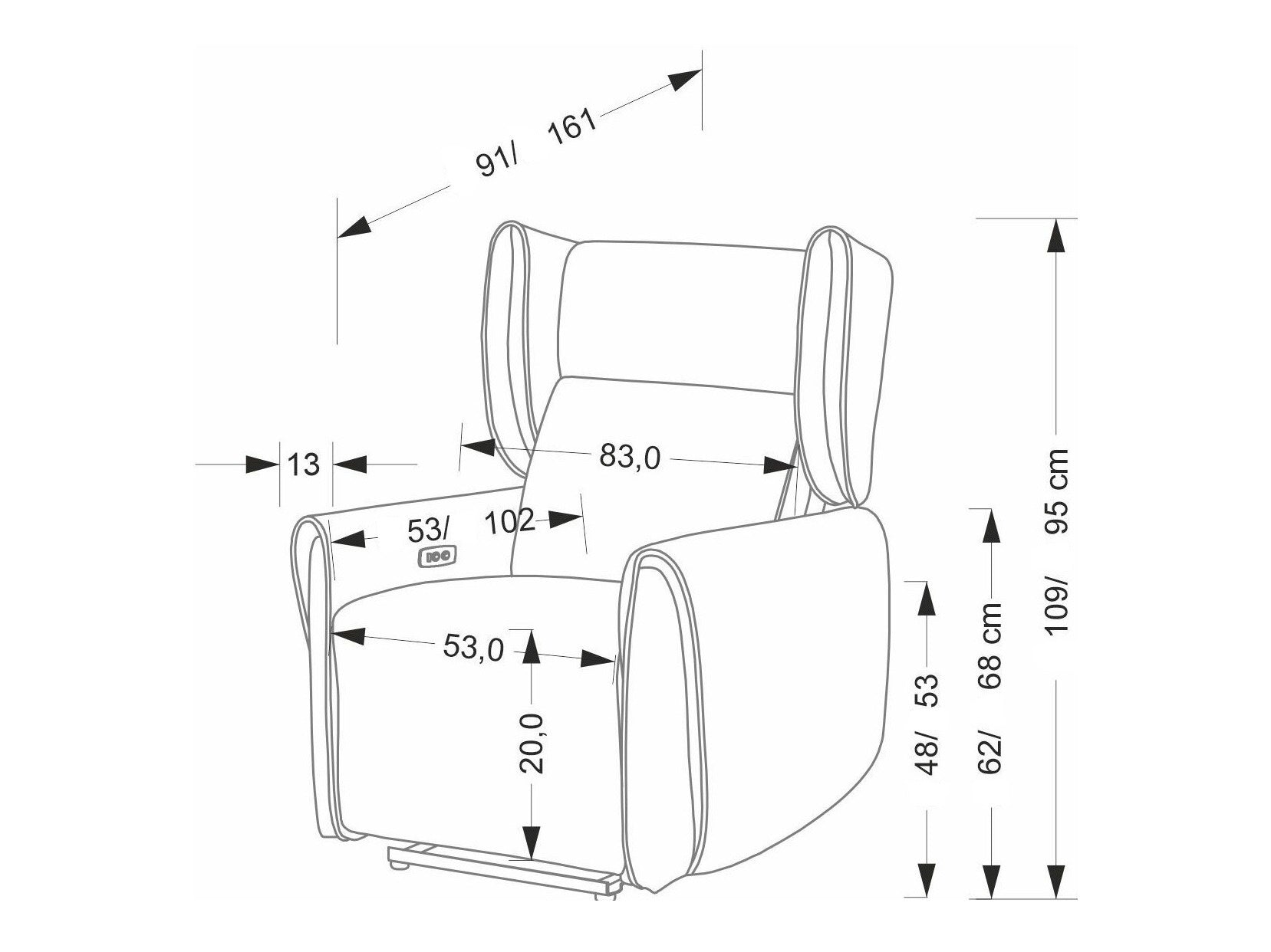 Lænestol Houston 1978 4098575