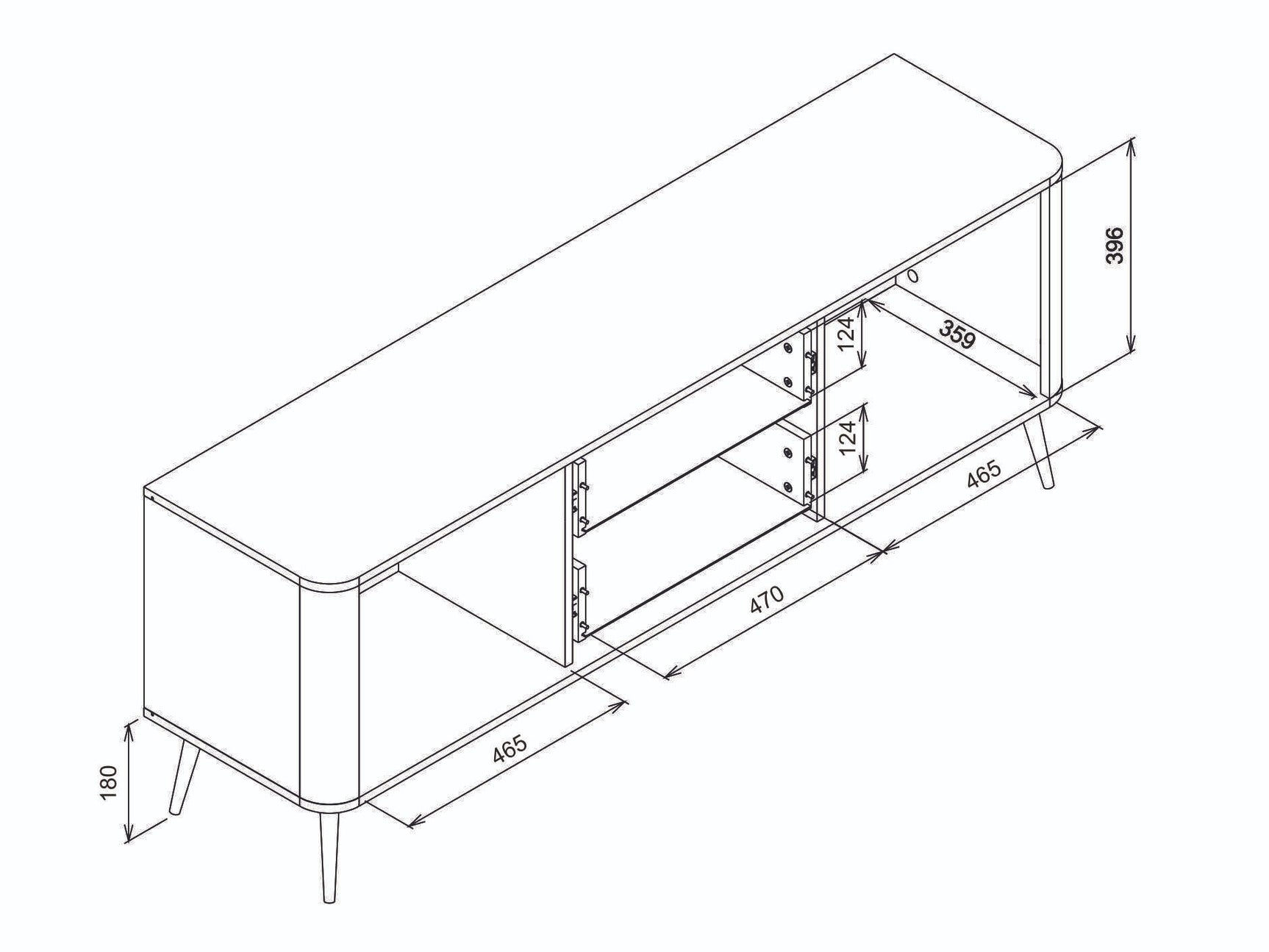 TV-bord Levliva 100 4100683