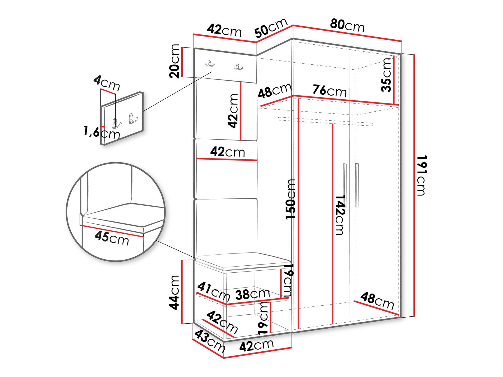 Entrésæt Hartford 523