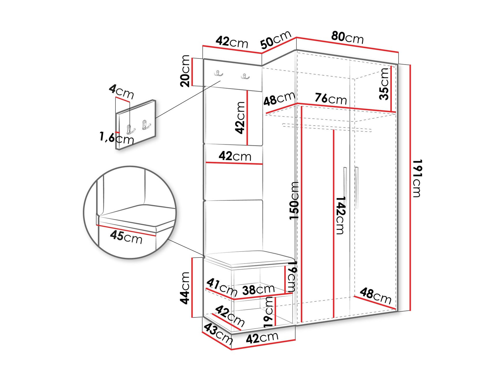 Entrésæt Hartford 523