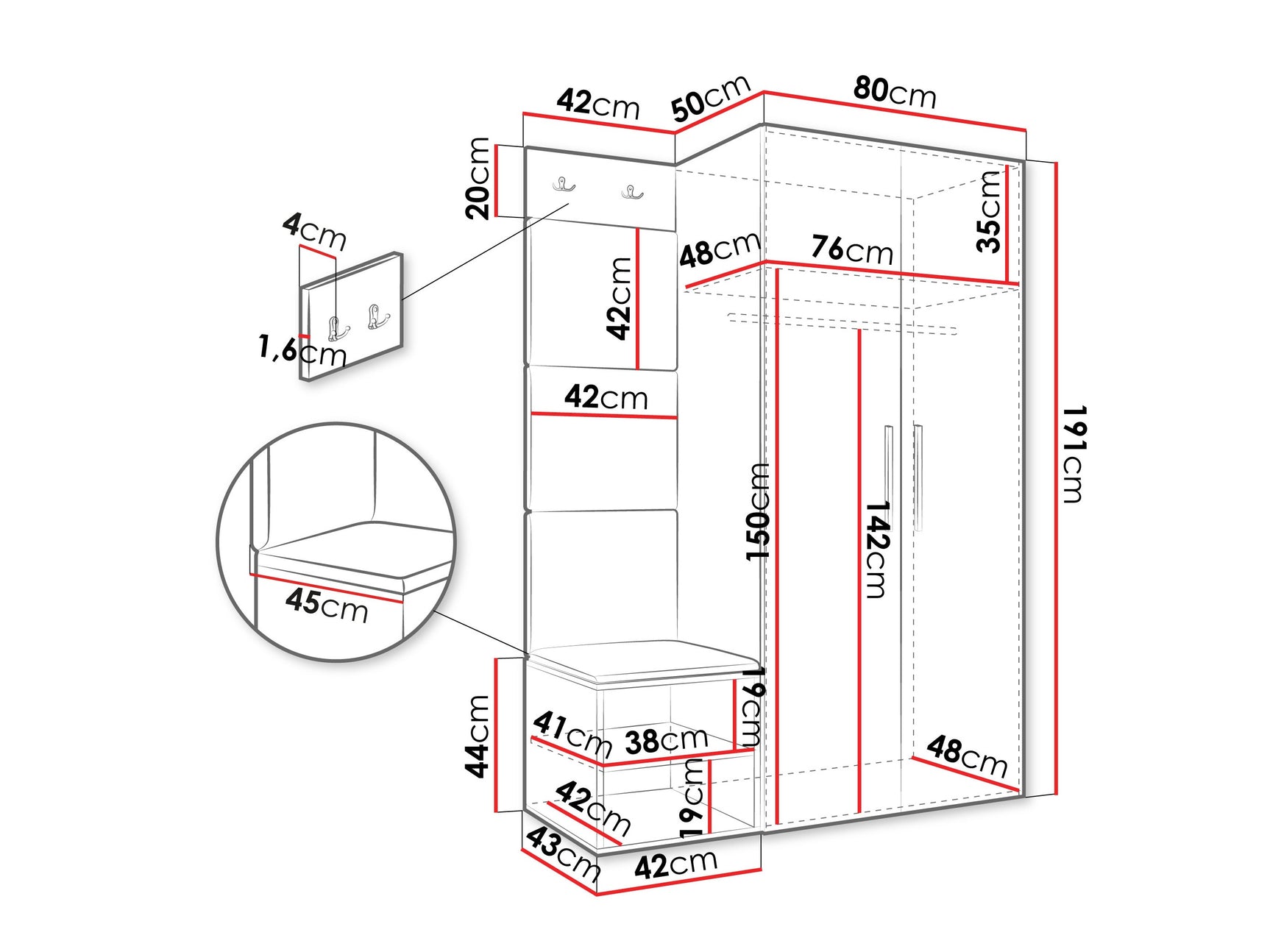 Entrésæt Hartford 523